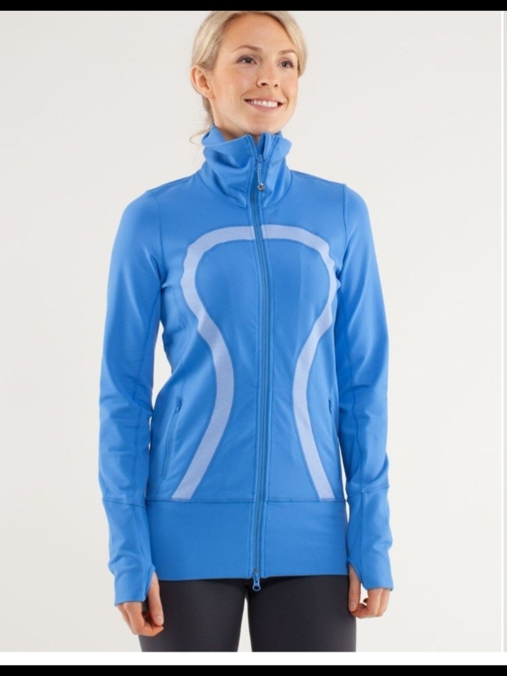 Blue Women's Full-Zip Lululemon In Stride Jacket Size 8